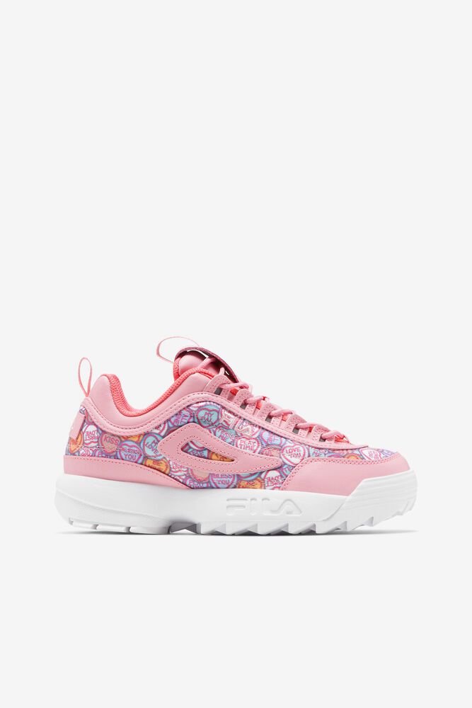 Fila Trainers Womens Pink Disruptor 2 Valentine's Day - Ireland 60147-XZFP